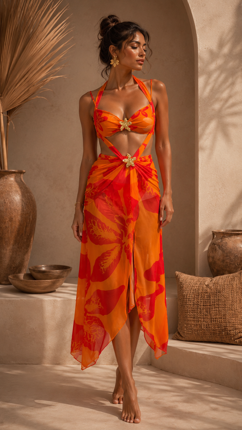 The Ibiza Tropics Sarong Swimset