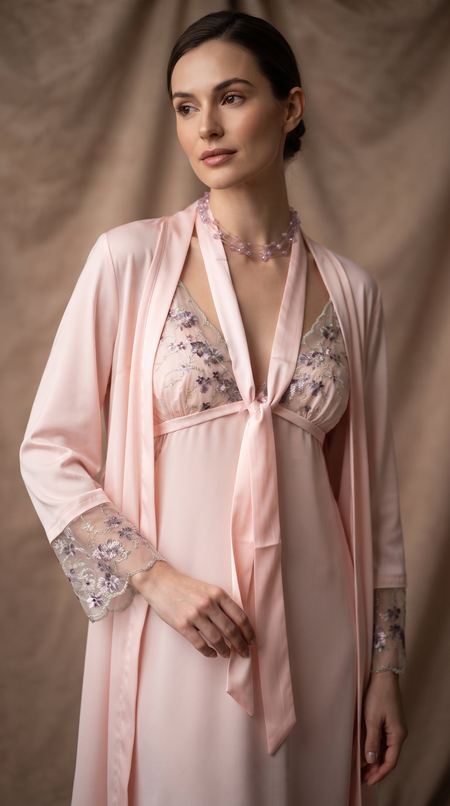 Blush Dynasty Embroidered Set