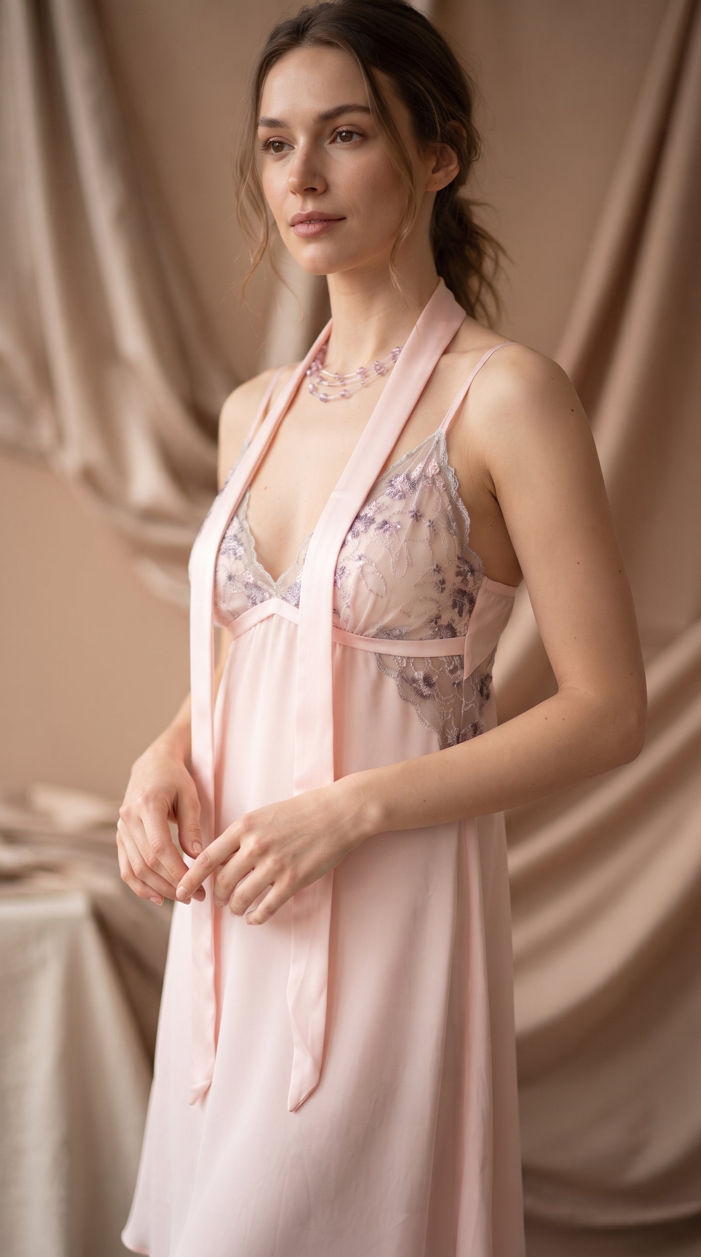 Blush Dynasty Embroidered Set
